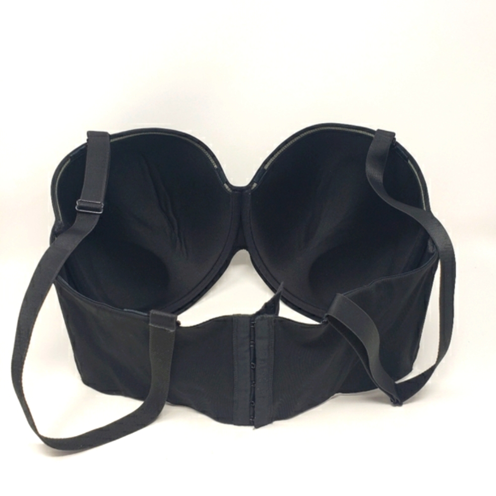Cacique Boost Multi-Way Strapless Bra Black 42G EUC - Picture 2 of 11